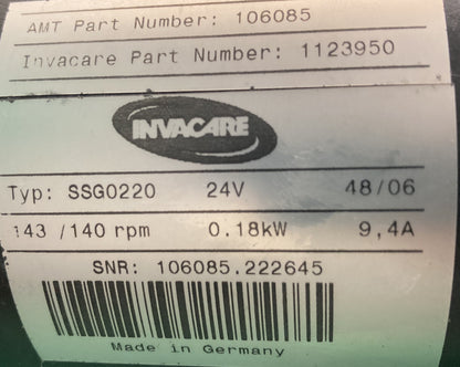 RIGHT MOTOR FOR THE INVACARE PRONTO SURE STEP M61 1123950 / 106085 #i842