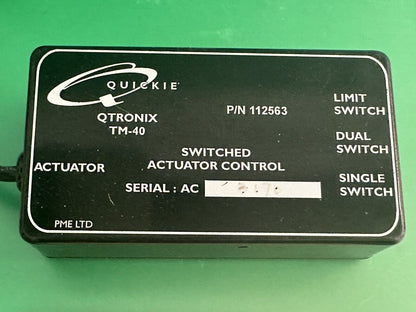 Quickie Qtronix TM-40 Switched Actuator Control P/N 112563  #i667