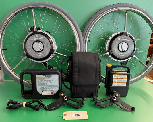 Yamaha Sunrise Quickie 24"x1 3/8" Power Assist Xtender Wheelchair Wheels #K696