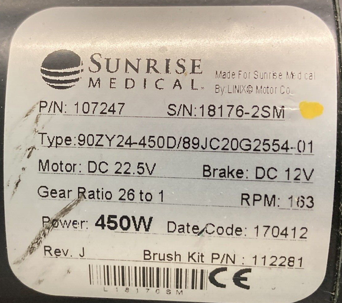 Left & Right Motors for Quickie QM-710 Power Wheelchair 107247 / 107248 #i881