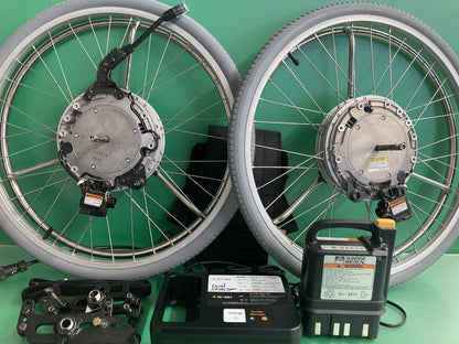 Yamaha Sunrise Quickie 24"x1 3/8" Power Assist Xtender Wheelchair Wheels #K696