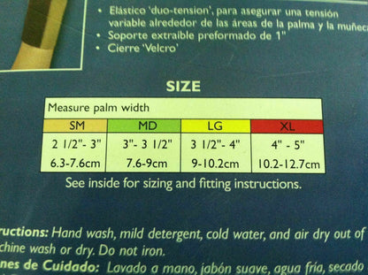 Invacare Deluxe Carpal Tunnel Wrist Brace Size: Left Large #6958