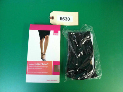 Mediven Sheer and Soft Medical Compression Stocking (EBONY) Xlarge (CALF)#6630