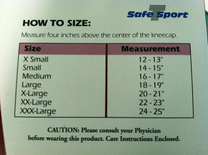 F.L.A EZ-ON Knee Wrap Sports Neoprene Athletic Quality (Small Black)   #6945