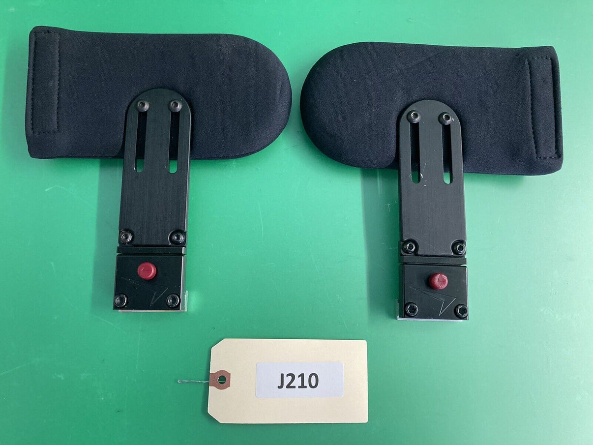 Quantum Quick Release Lateral Thigh Supports for Power Wheelchair 8" x