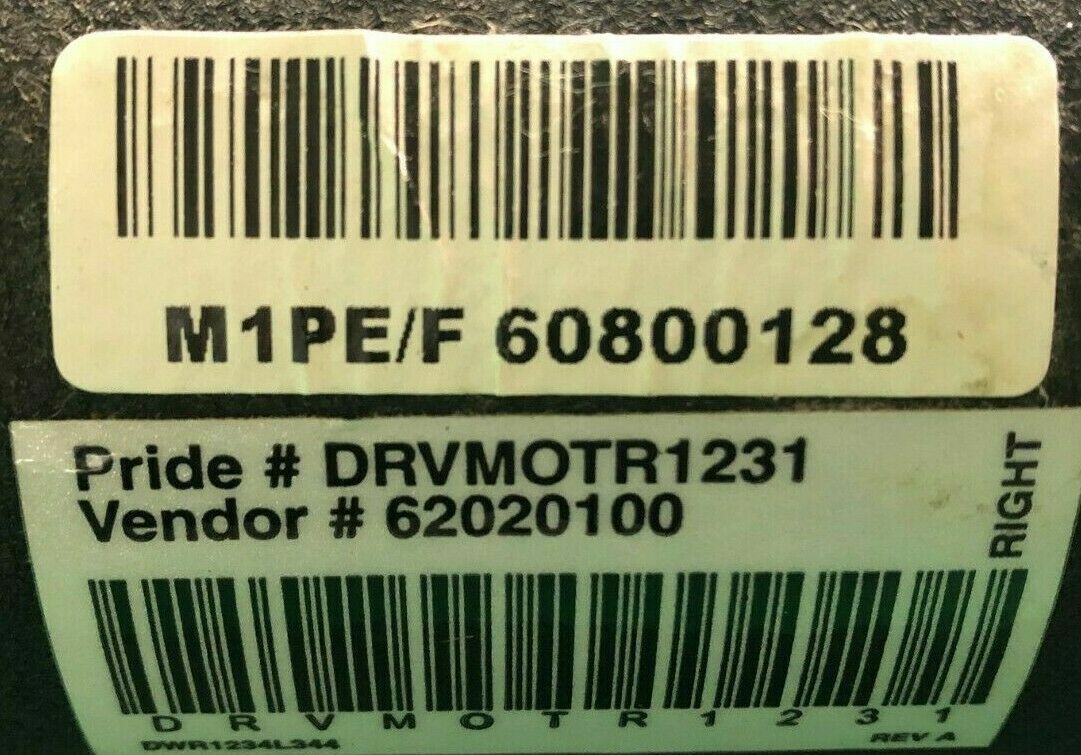 Left & Right Motors Pride Jazzy 1107 Powerchair DRVMOTR1230/DRVMOTR1231  #G893