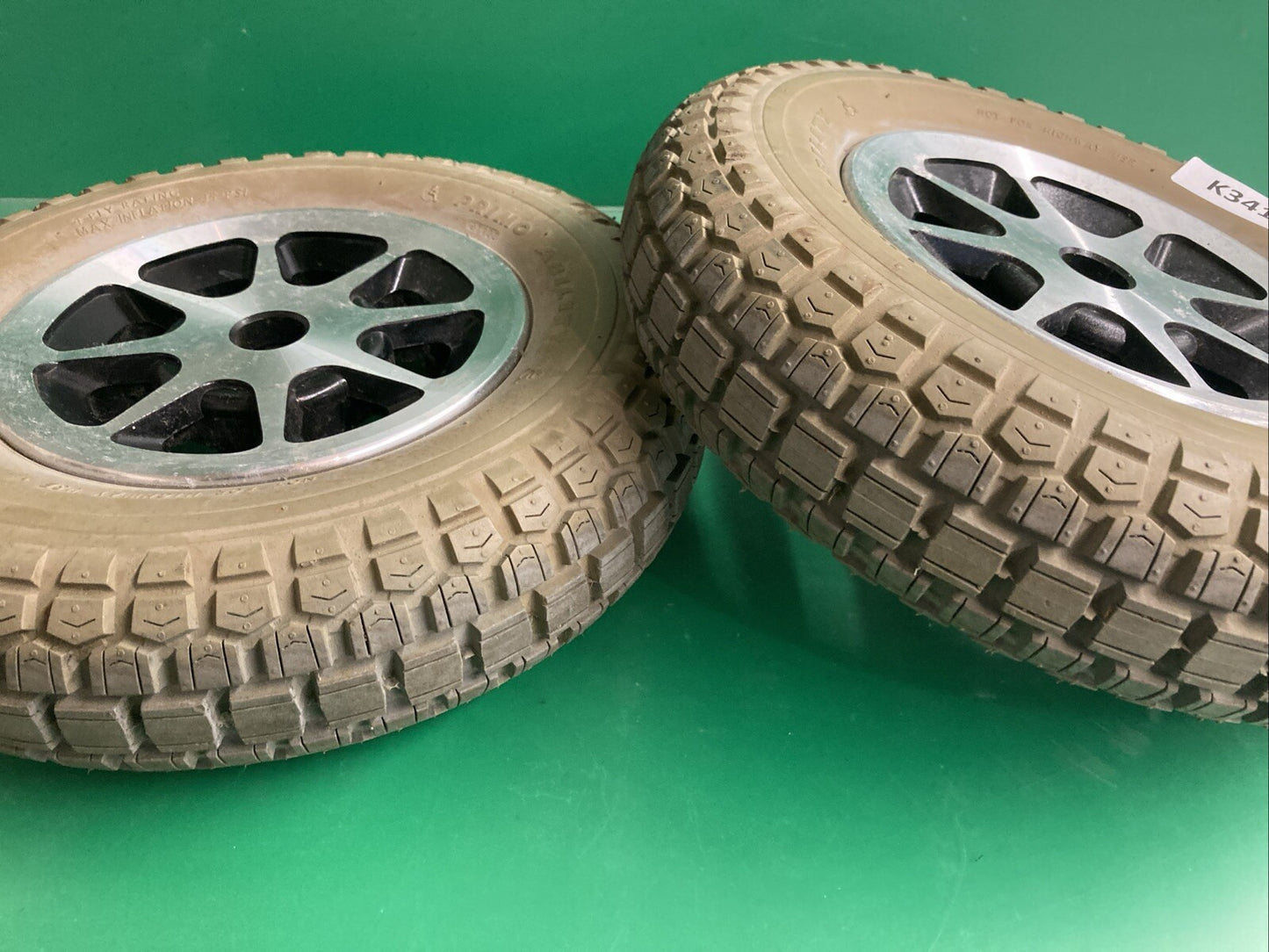 4.00-8 Flat-Free Drive Wheels for Jazzy 1170 XL/1170 XL Plus WHLASMB1448 #K341