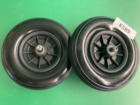 Solid Caster Wheels for the Ephesus X3 Folding Power Wheelchair #K589