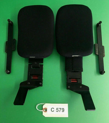 QUANTUM TB3 Swing-A-Way Thoracic Supports w/ Mounts for Wheelchair 7" x 4" #C579