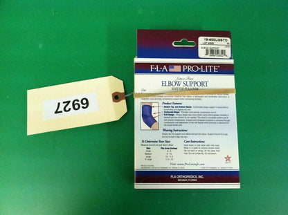 FLA Pro Lite Professional Grade Elbow Support Knitted Pullover Size: LARGE #6927