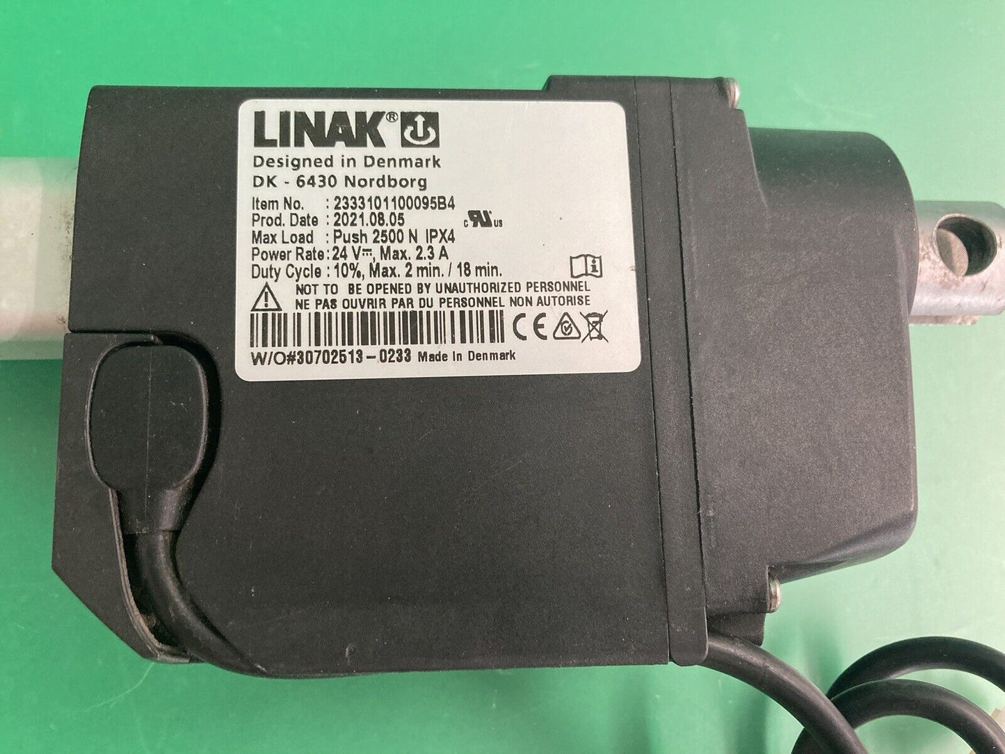 LINAK BACKREST Actuator for Power Wheelchair ITEM NO. 2333101100095B4 #J020