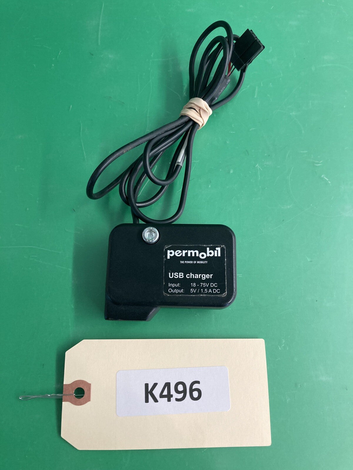 Permobil USB Charger 5V 1,5A 324869 for Permobil Power Wheelchair #K496