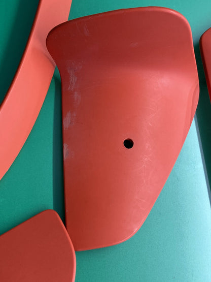 Orange Plastic Accent Shroud Assembly for the Permobil F5 Power Wheelchair #K657