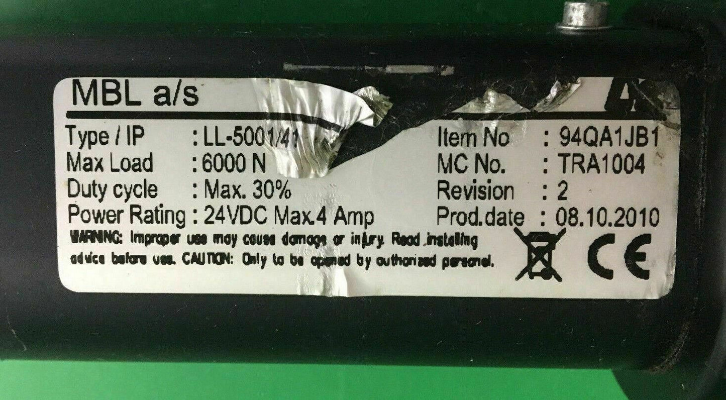 Invacare Recline Actuator Type: LL-5001/41-Item #: 94QA1JB1-for Powerchair #C484