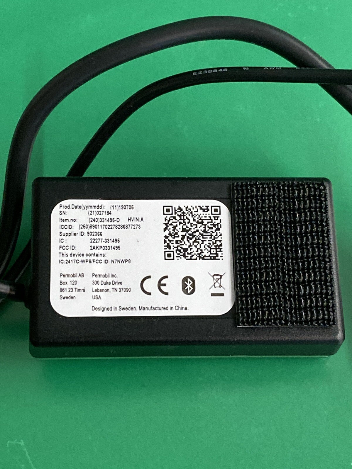 Permobil M3 F3 Corpus 331495 Bluetooth Radio Module 336046-D Wheelchair #K633