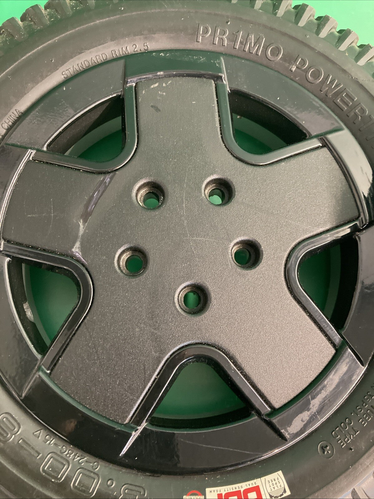 14"x3" 3.00-8 Flat Free Drive Wheels for the Invacare TDX SP II Powerchair #K379