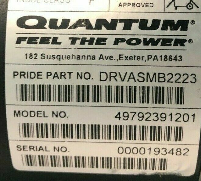 Right & Left Motors for Quantum Q6 Edge Powerchair -DRVASMB2223-DRVASMB224 #H275