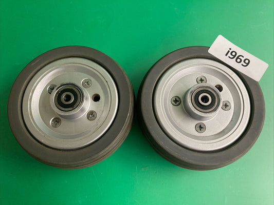Solid Rear Caster Wheels for the Pride Jazzy  J6 / Quantum J6 Powerchair #i969