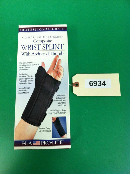 FLA Compression Formed Composite Wrist Splint With Abducted Thumb LG RIGHT #6934