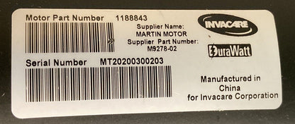 MOTORS FOR INVACARE TDX SP II 1188843 / M9278-02 / 1163412 - 1163413 #J600