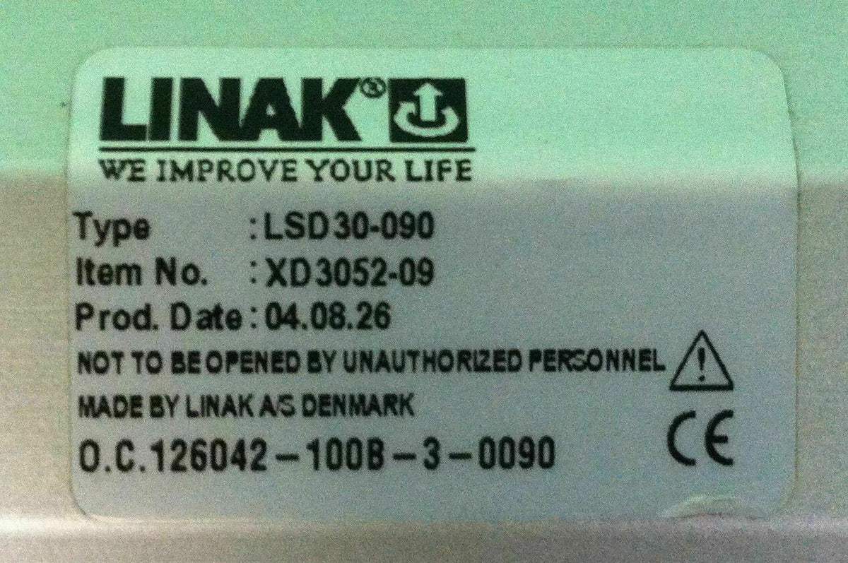 Invacare Tilt Actuator 1122631 Linak Type LSD-30-090 #6752