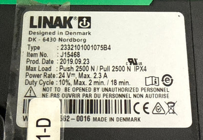 LINAK Articulating BackRest Actuator Quickie Powerchair 2332101001075B4 #K317