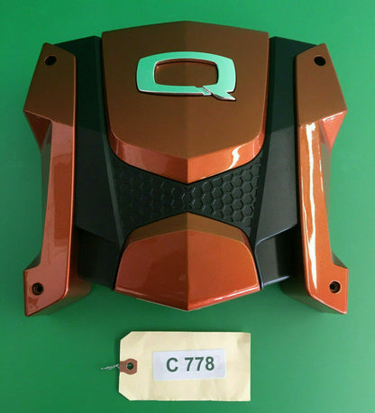Orange Plastic Rear Shroud Cover for Quantum Edge 2.0 Power Wheelchair  #C778