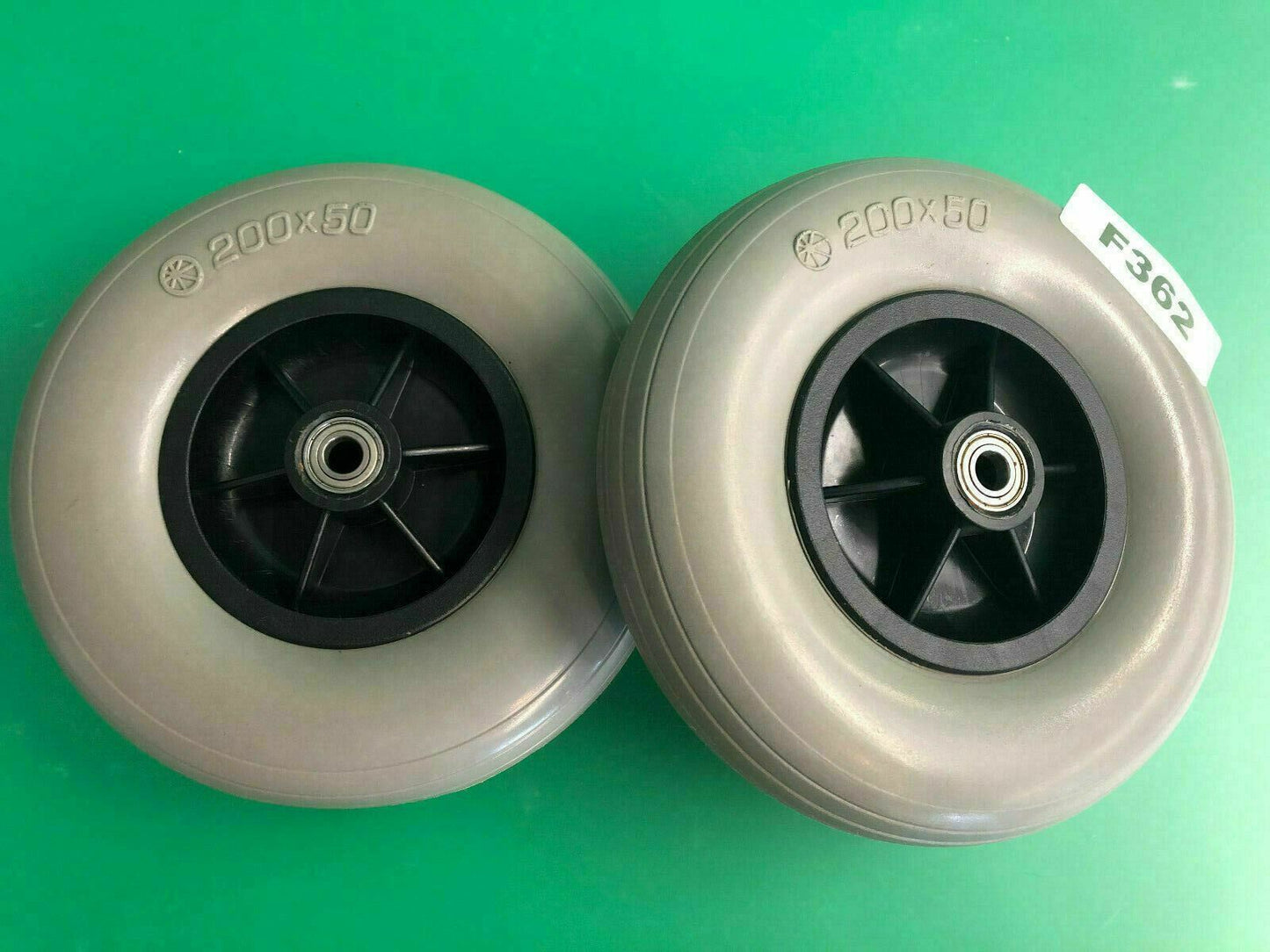 8"x2" 200x50 Caster Wheel Assy for Pride Jazzy 1113, Jet 1,Jet 3, Jet 7 #F362