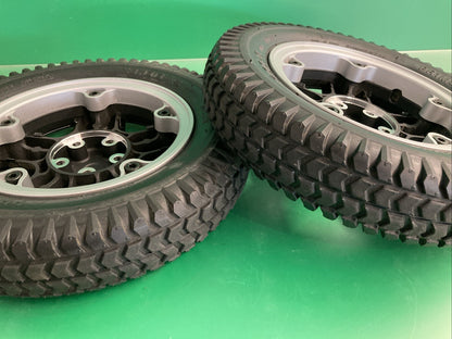 14"x3" 3.00-8 Flat Free Drive Wheels for the Invacare TDX SP II Powerchair #K379