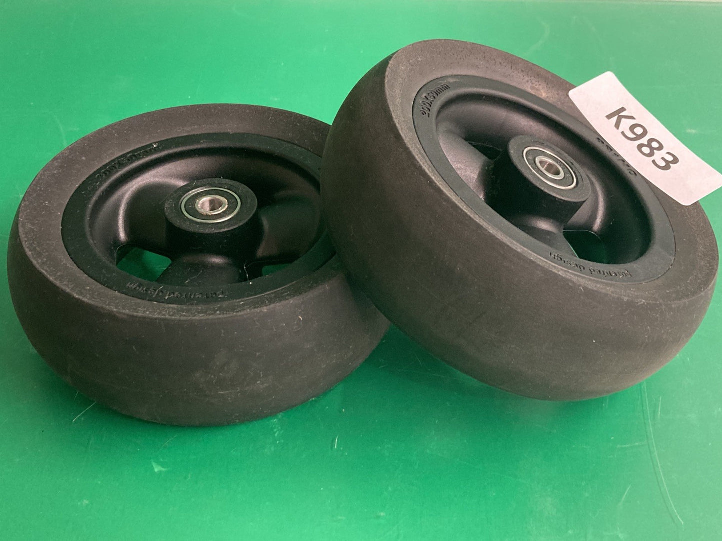 2 Caster Wheels for the Ki Mobility Focus CR Tilt in Space Wheelchair #K983