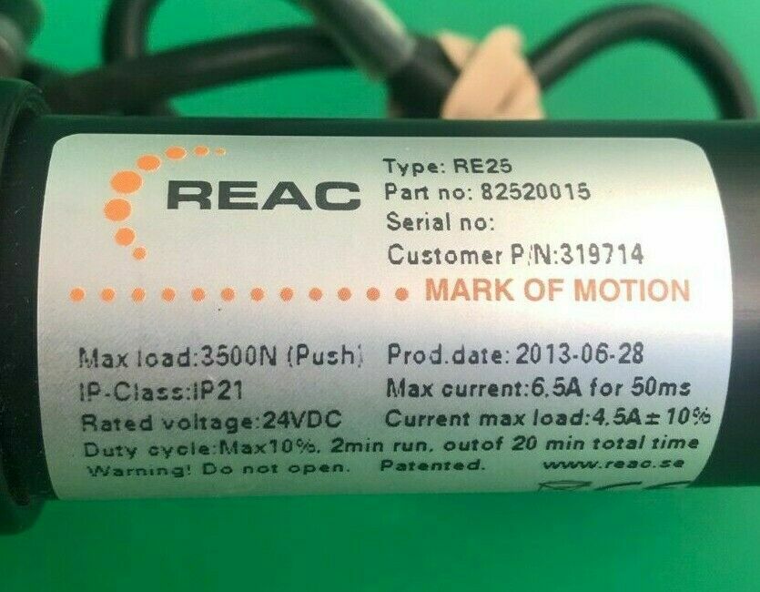 Permobil 3G Seating Leg Actuator 319714 for Power Wheelchair - 82520015 #G997