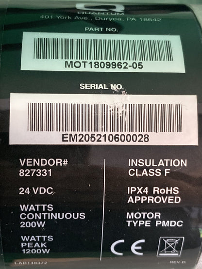 NEW Right Motor for Quantum Edge 3 Stretto Power Wheelchair MOT1809962-05 #K805