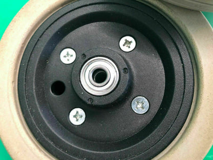 6"x2" Flat-Free Caster Wheel Assembly with Tire for Jazzy Power Chairs #F329