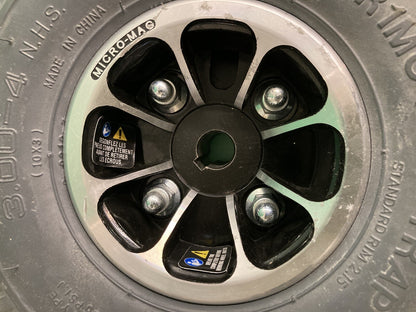 Dark Gray Drive Wheel Assembly for the Jazzy & Quantum J6 Wheelchair #K405
