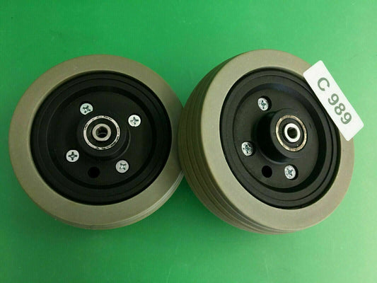 Front & Rear Caster Wheel Assy for Quantum 6000z Power Wheelchair #C989