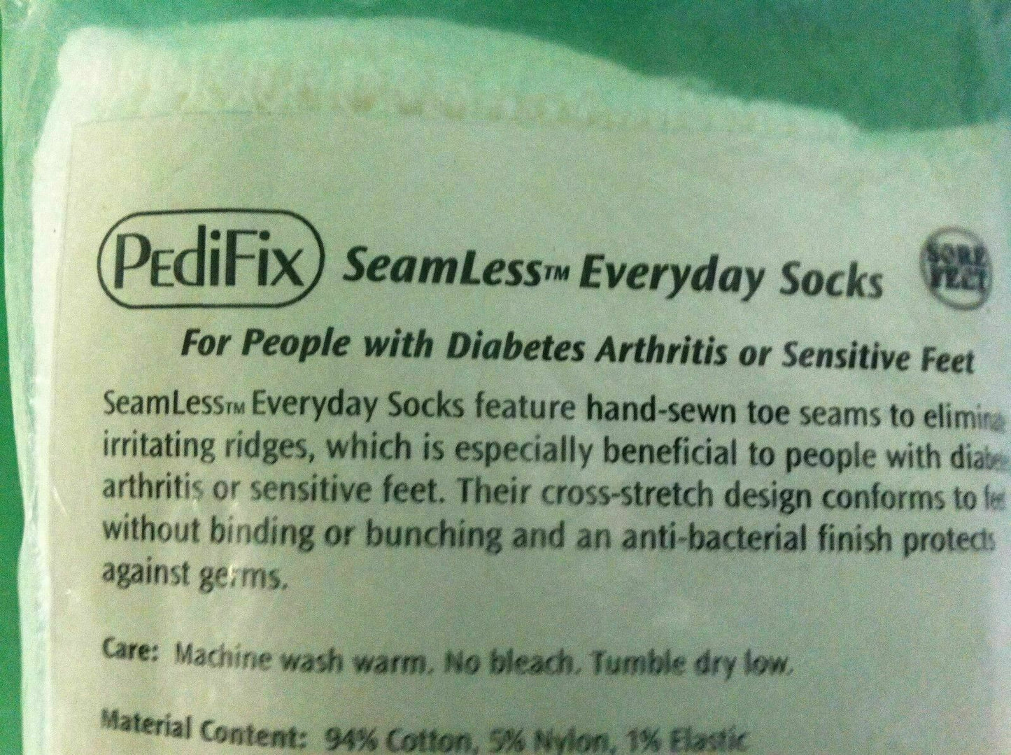 PediFix Seamless Everyday Socks for People With Sensitive Feet SIZE SMALL* #6839