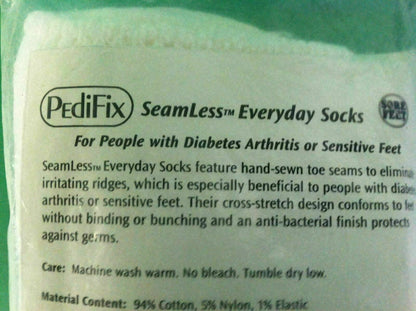 PediFix Seamless Everyday Socks for People With Sensitive Feet SIZE SMALL* #6839