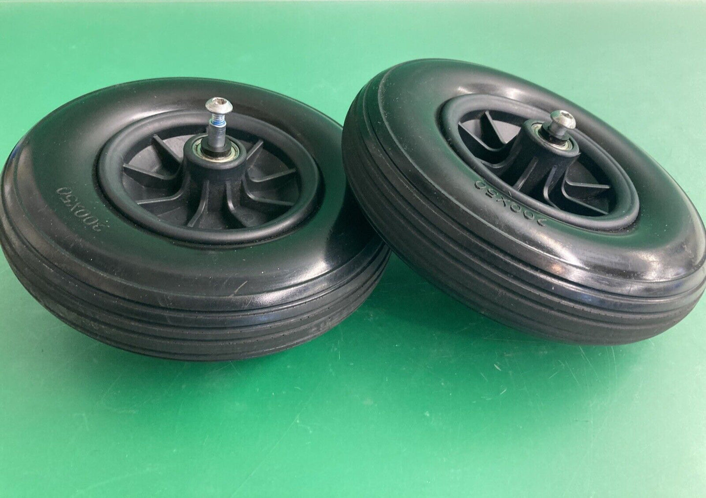 Solid Caster Wheels for the Ephesus X3 Folding Power Wheelchair #K589