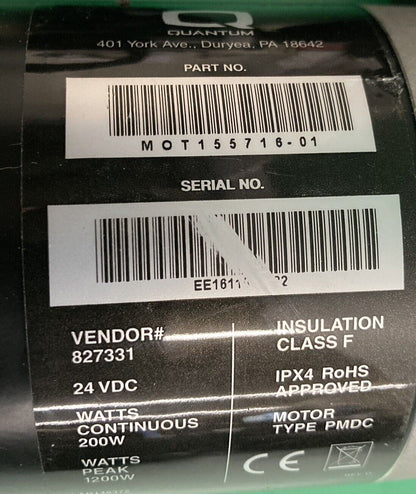 Motors for Quantum Edge 3 Power Wheelchair MOT155716-01 ~ MOT155715-01 #J535