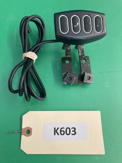 Pride Mobility Quantum Q6 Q-Logic Power Seat 4 Button Control Keypad #K603