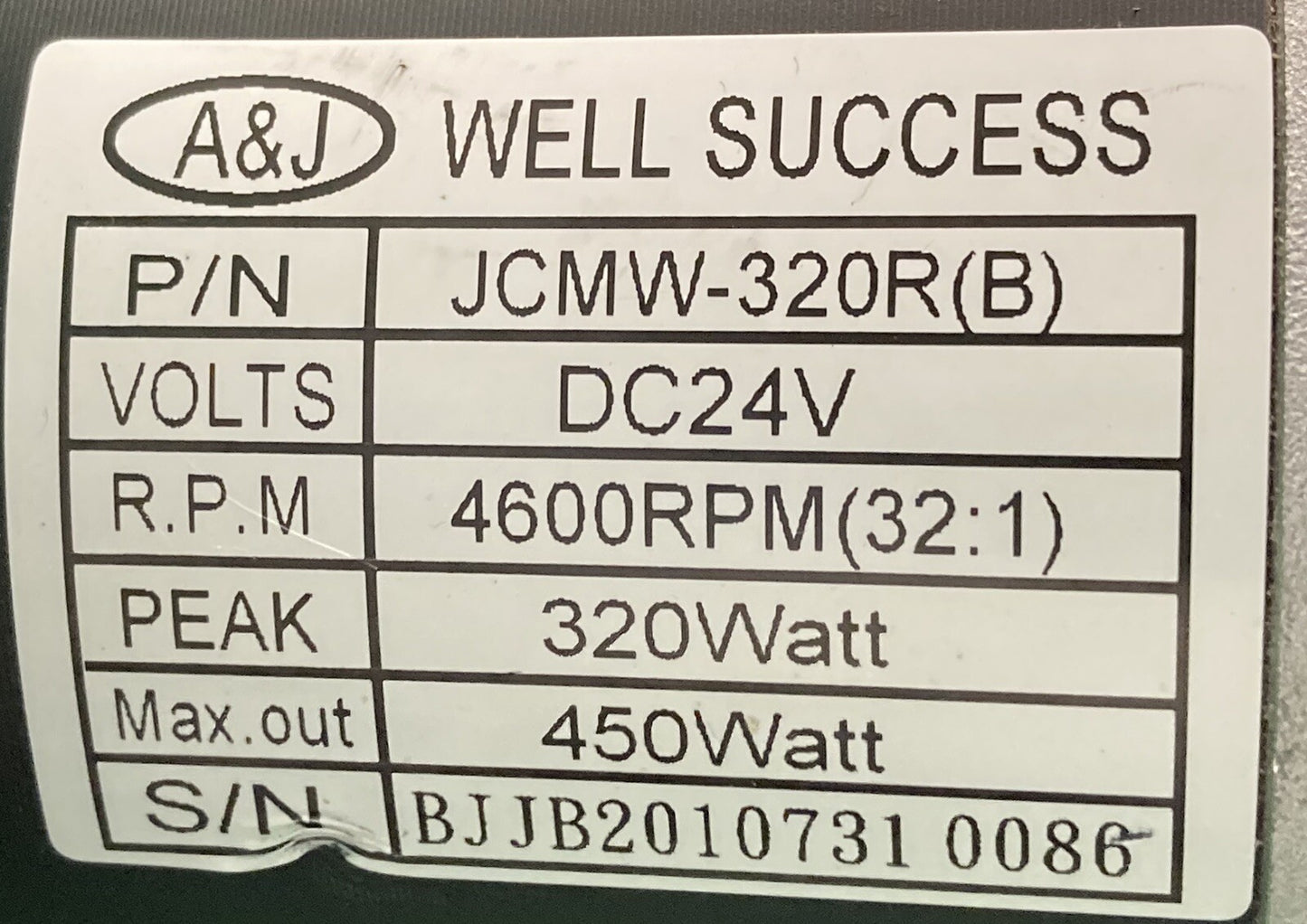 Motors for Drive Medical Cirrus Plus EC Folding Powerchair JCMW-320R /320L #K205