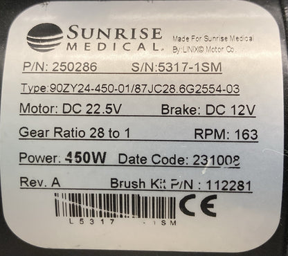 Left & Right Motors for Quickie Q700M Power Wheelchair 250286 / 250287 #L106