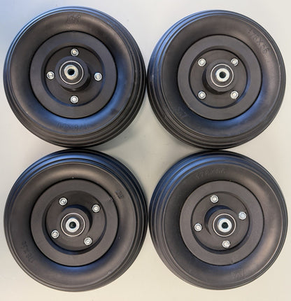 Set of 4* Caster Wheel Assembly for Q500m & Q300m Wheelchairs FULL TREAD* #L238
