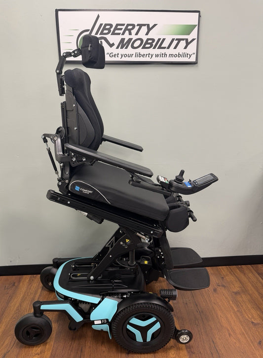 2024 Permobil F3 w/ Elevate, Tilt, Recline, Legs & 30° Anterior Tilt  #7626