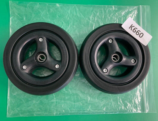 NEW* 6" Caster Wheel Assembly for the Quickie QM-710 & Q700m -Set of 2*  #K660