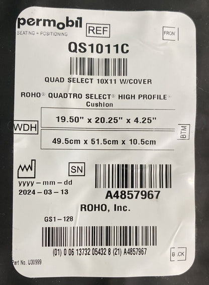 2024 Roho ISOFLO Air Cushion w/ Pump 19.50" X 20.25"X 4.25" QS1011C #K714