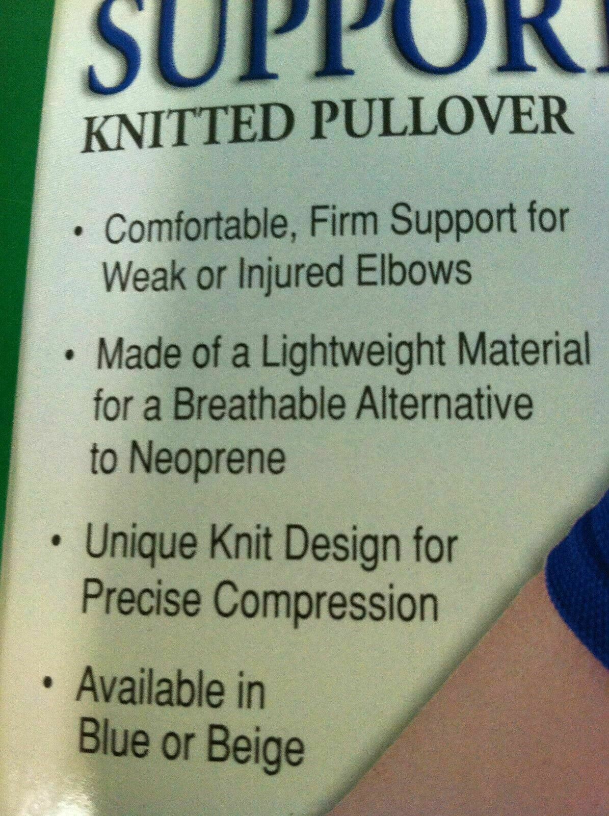 FLA Pro Lite Professional Grade Elbow Support Knitted Pullover Size: SMALL #6885