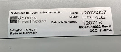 JOERNS HEALTHCARE Patient Lift & Hoist Actuator Motor (ITEM NO. HPL402 ) #J214