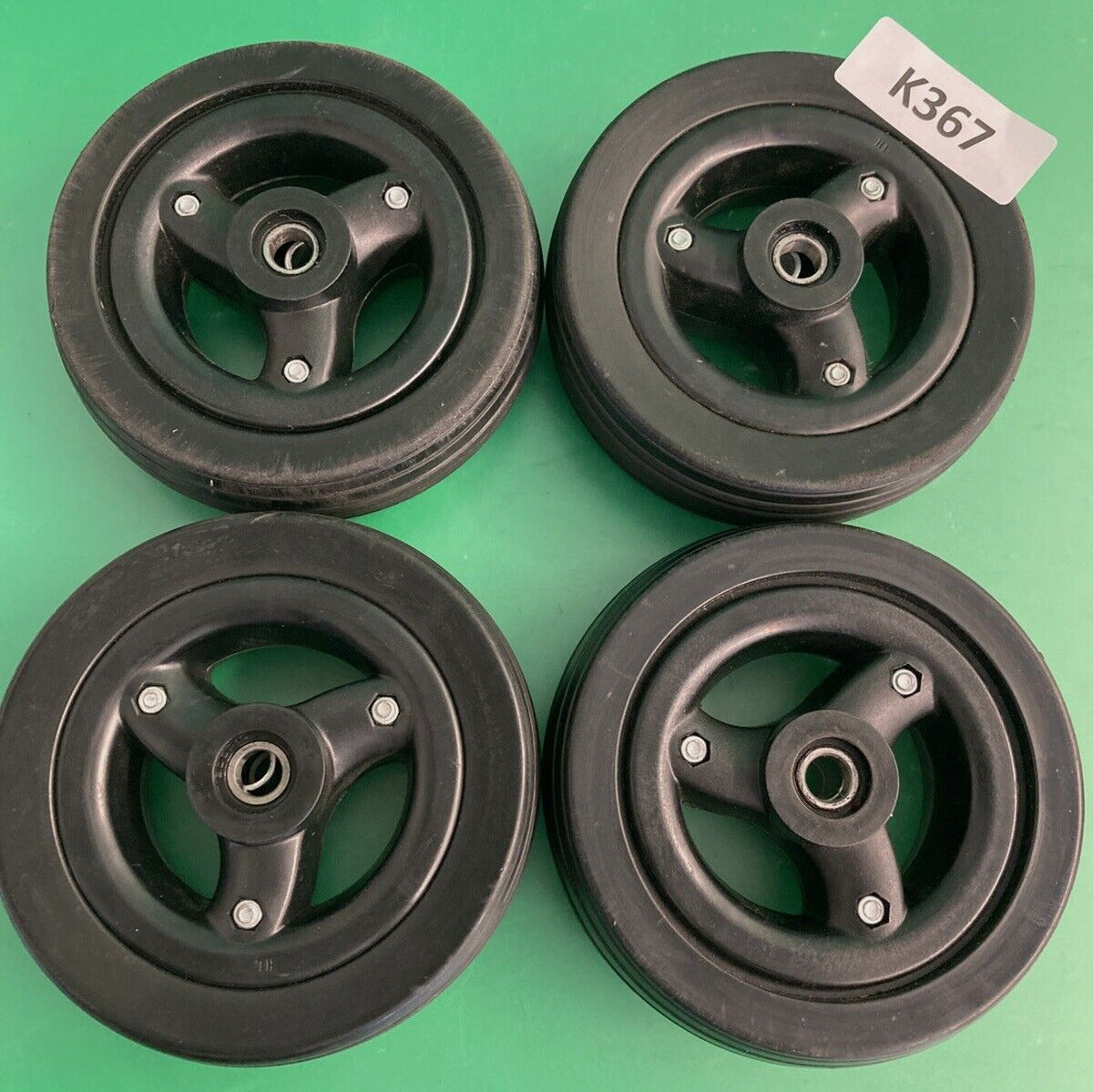 Set of 4 Caster Wheel Assembly for the Quickie Q700m QM710 Wheelchair #K367