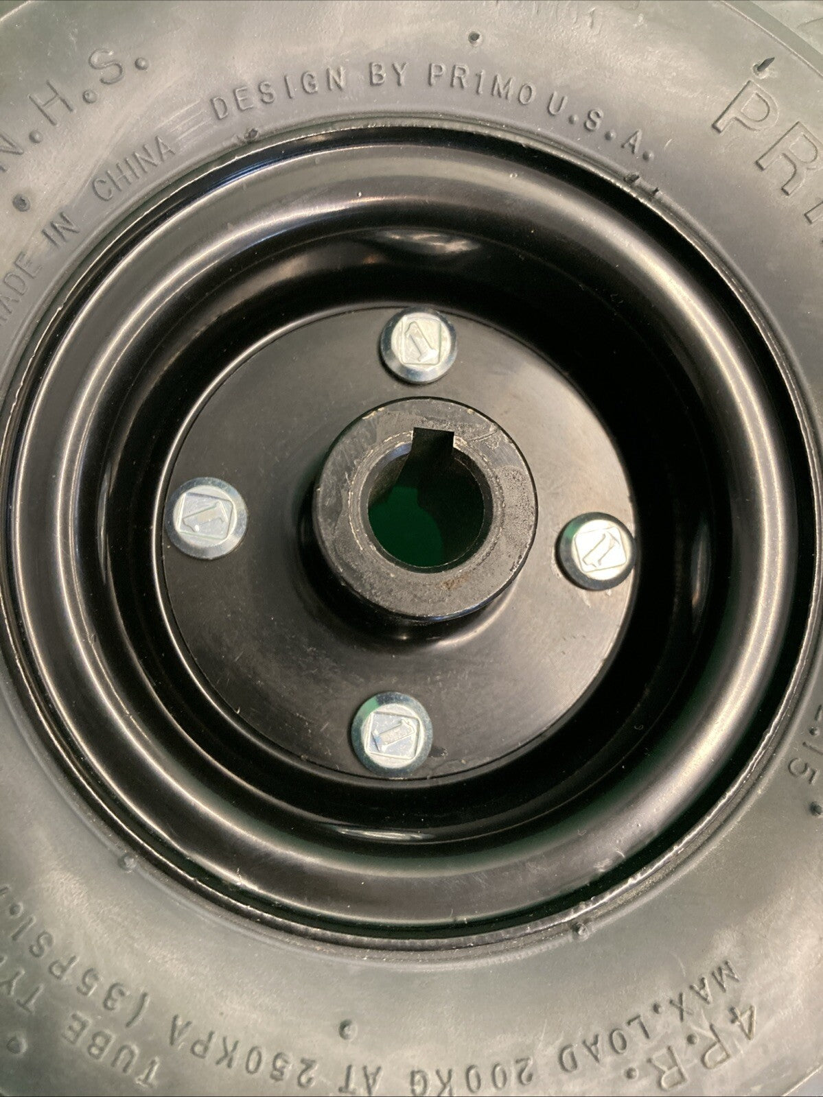 Dark Gray Drive Wheel Assembly for the Pride J6 Power Wheelchair #L063